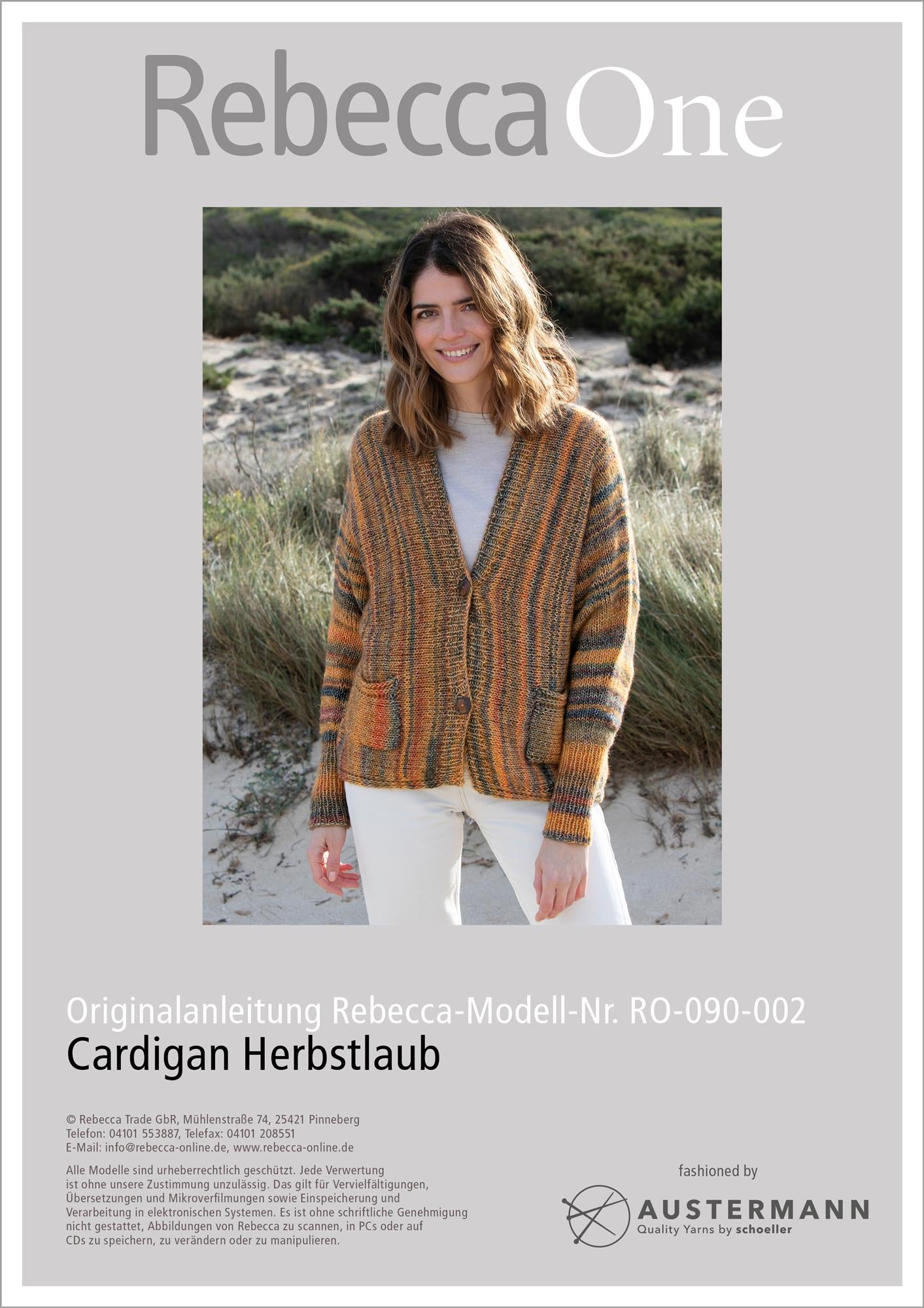 Strickanleitung: Modischer Cardigan Herbstlaub
