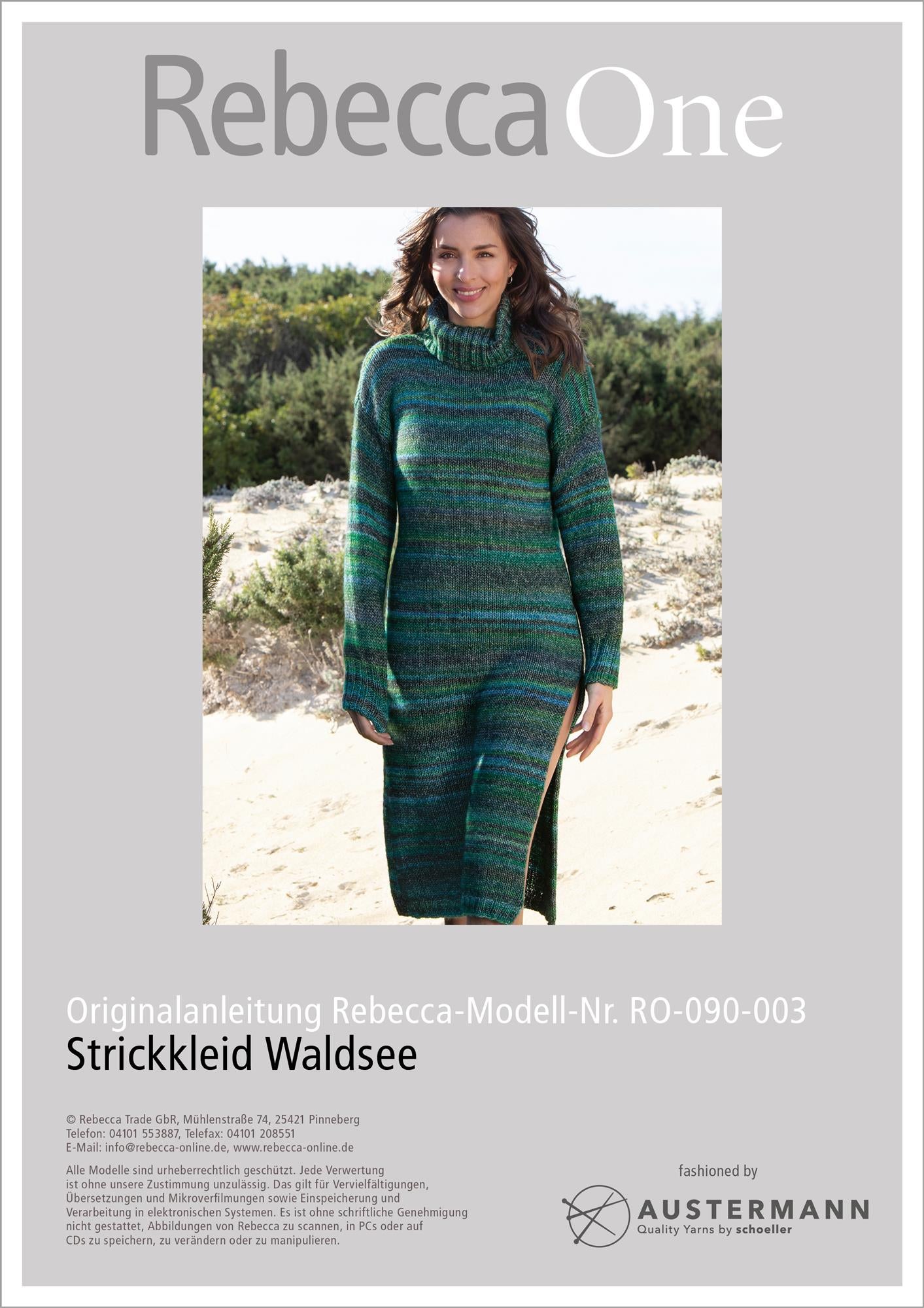 Knitting instructions: Fashionable knitted dress Waldsee