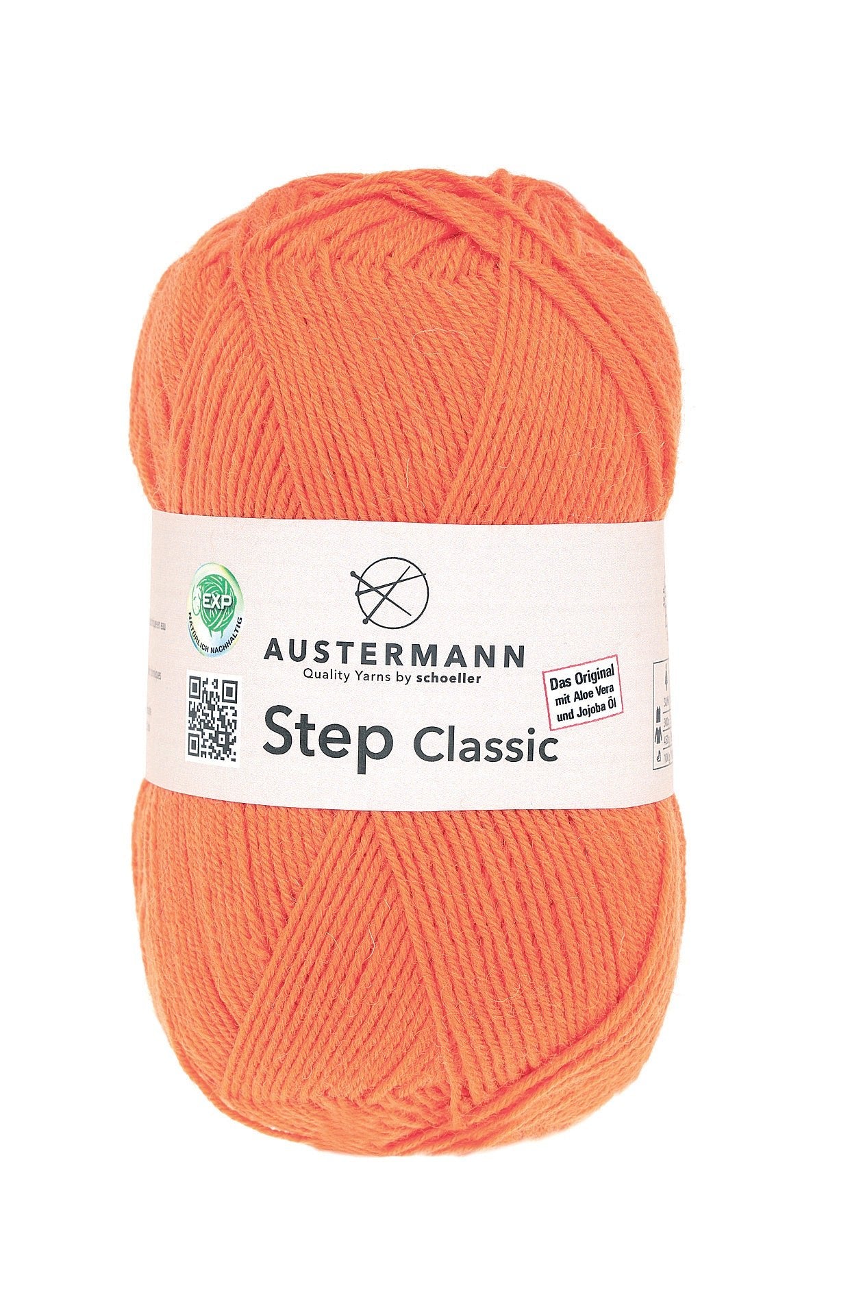Step 4 Classic Exp | 420 M - 100 G | 1015 - Orange - Sockenwolle - Handarbeiten - 1