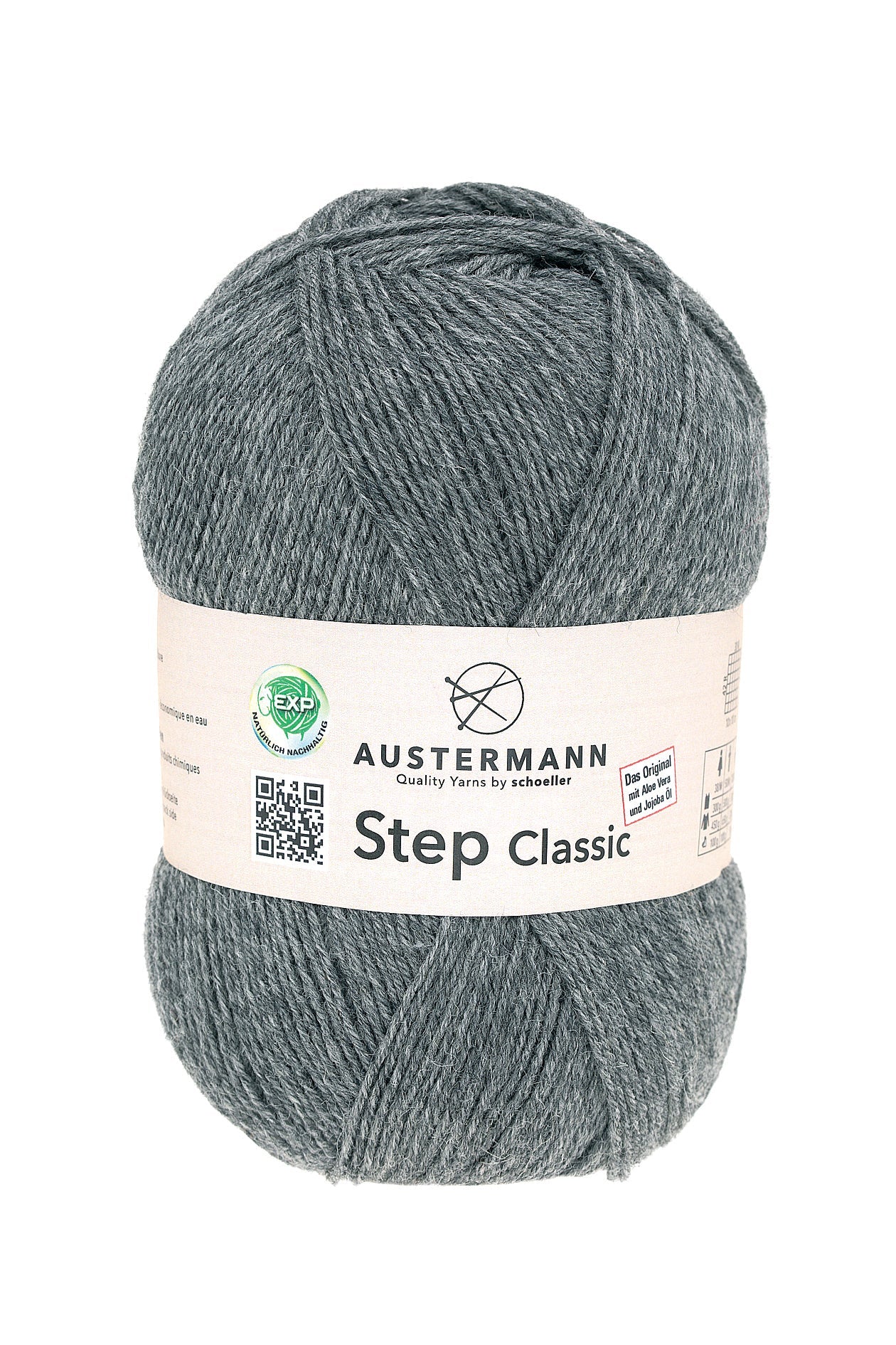 Step 4 Classic Exp | 420 M - 100 G | 1037 - Grau Meliert - Sockenwolle - Handarbeiten - 1