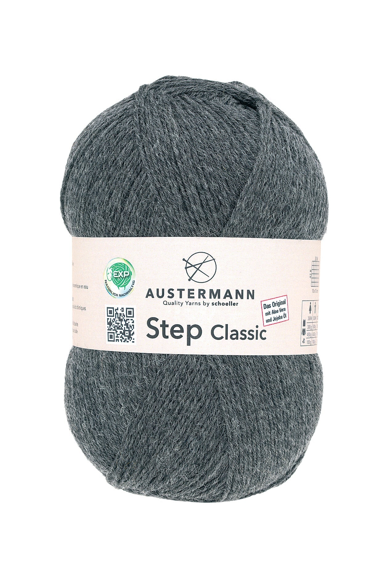 Step 4 Classic Exp | 420 M - 100 G | 1038 - Antrhazit Meliert - Sockenwolle - Handarbeiten - 1