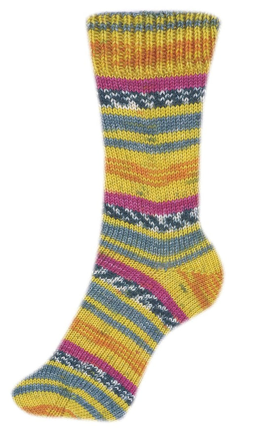 Step 4 Color Exp | 420 M - 100 G | 259 - Sonne - Pink - Sockenwolle - Handarbeiten - 2