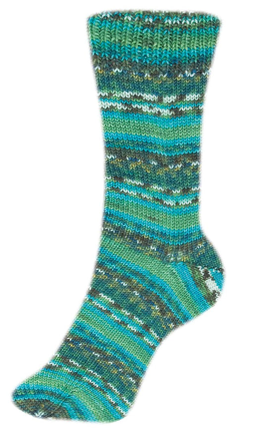 Step 4 Color Exp | 420 M - 100 G | 265 - Oliv - Bunt - Sockenwolle - Handarbeiten - 2