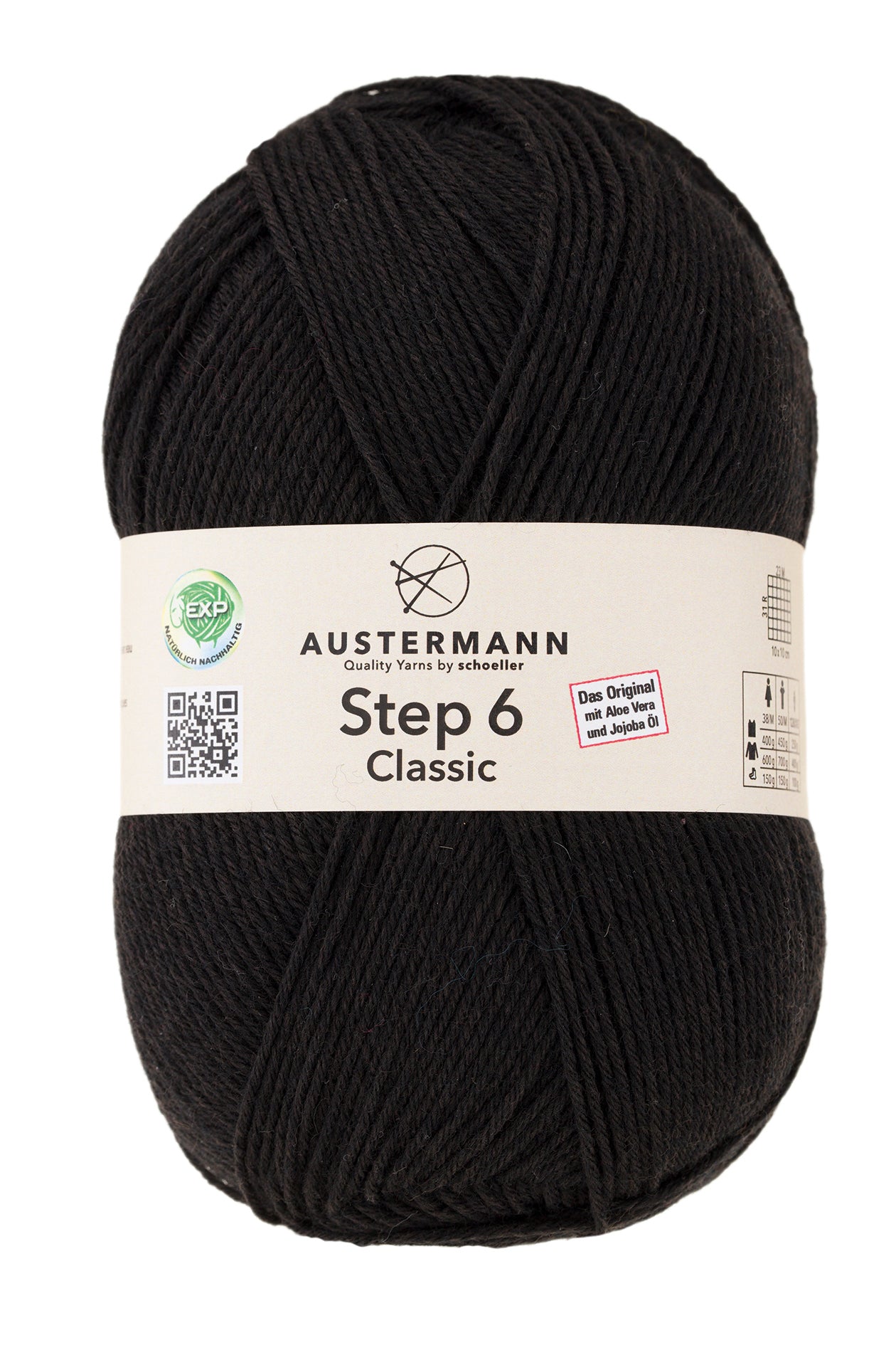Step 6 Classic Exp | 410 M - 150 G | 6013 - Schwarz - Sockenwolle - Handarbeiten - 1
