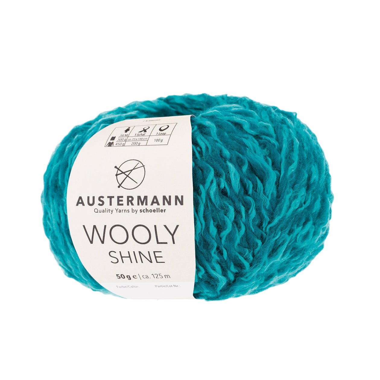 Wooly Shine | 125 M - 50G | 07 - Petrol - Handarbeiten - 1