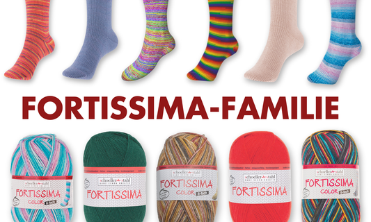 Eine Garnfamilie, viele Möglichkeiten: Socken mit Fortissima gestalten - Handarbeiten