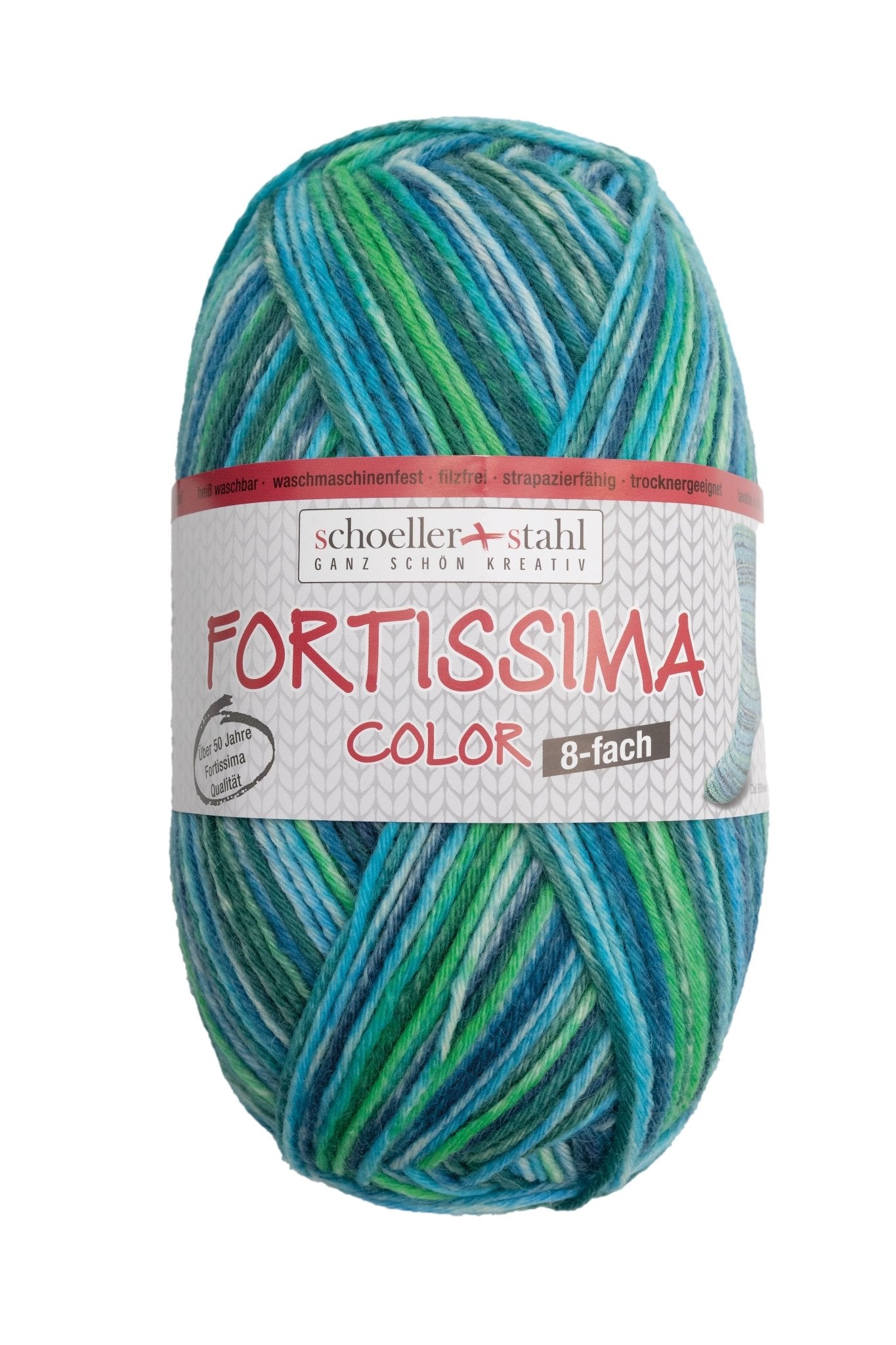 Fortissima 8-fach bunte Sockenwolle | 300m/ 150g - Handarbeiten
