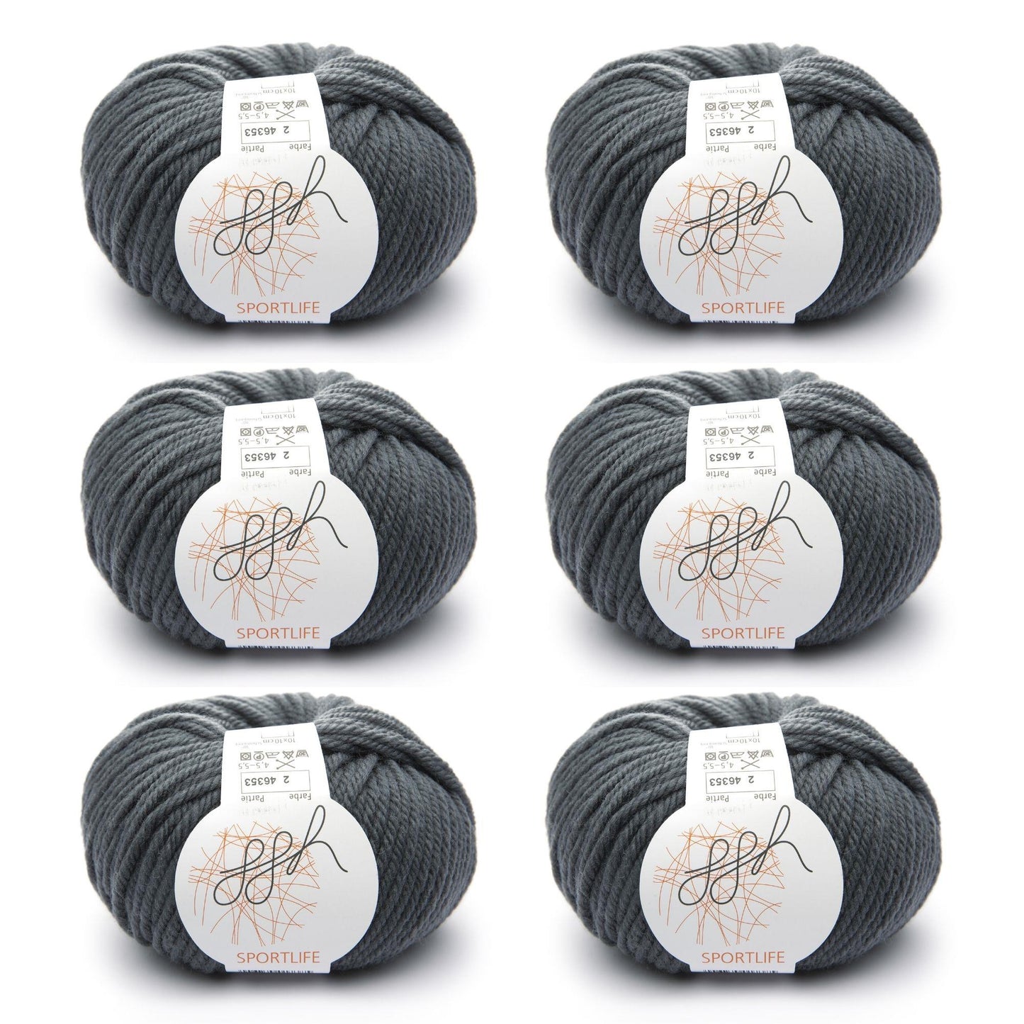 ggh Sportlife Box | Set of 300g (6x50g) | 002 – Flanel gray