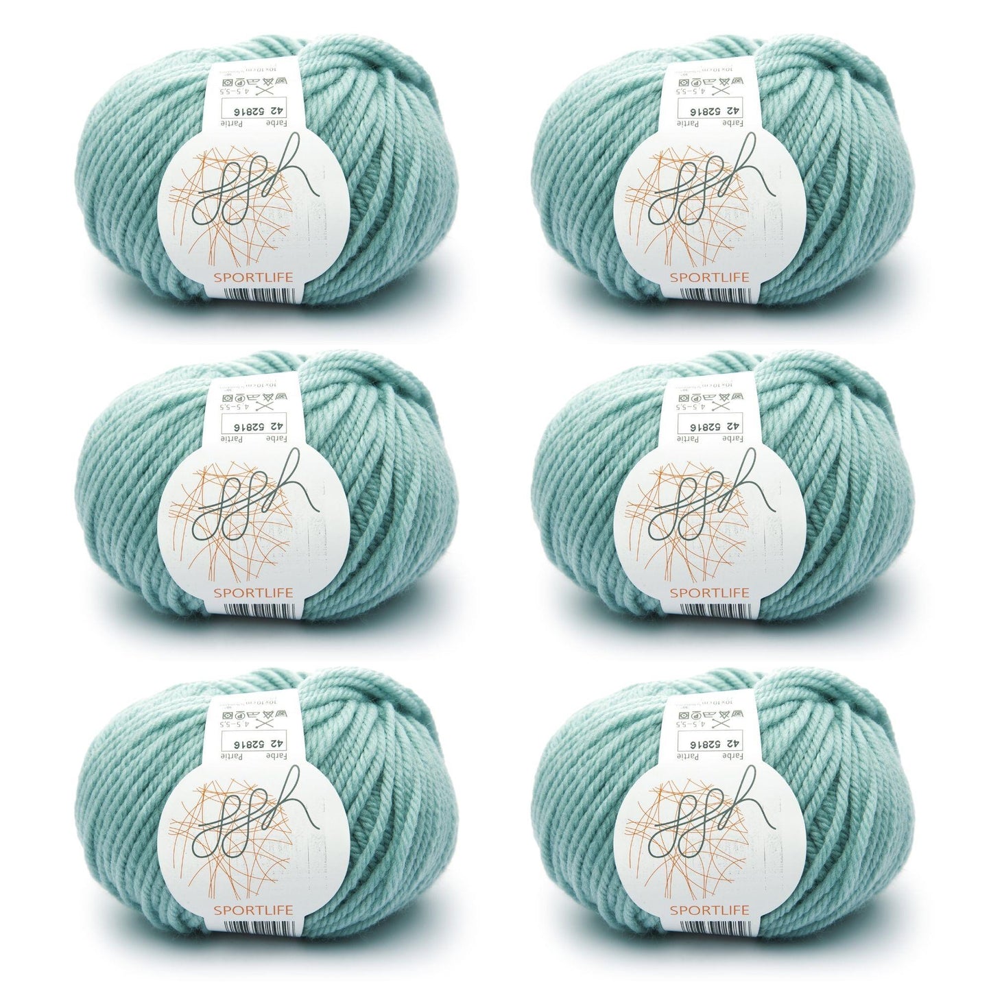 ggh Sportlife Box | Set of 300g (6x50g) | 042 mint green