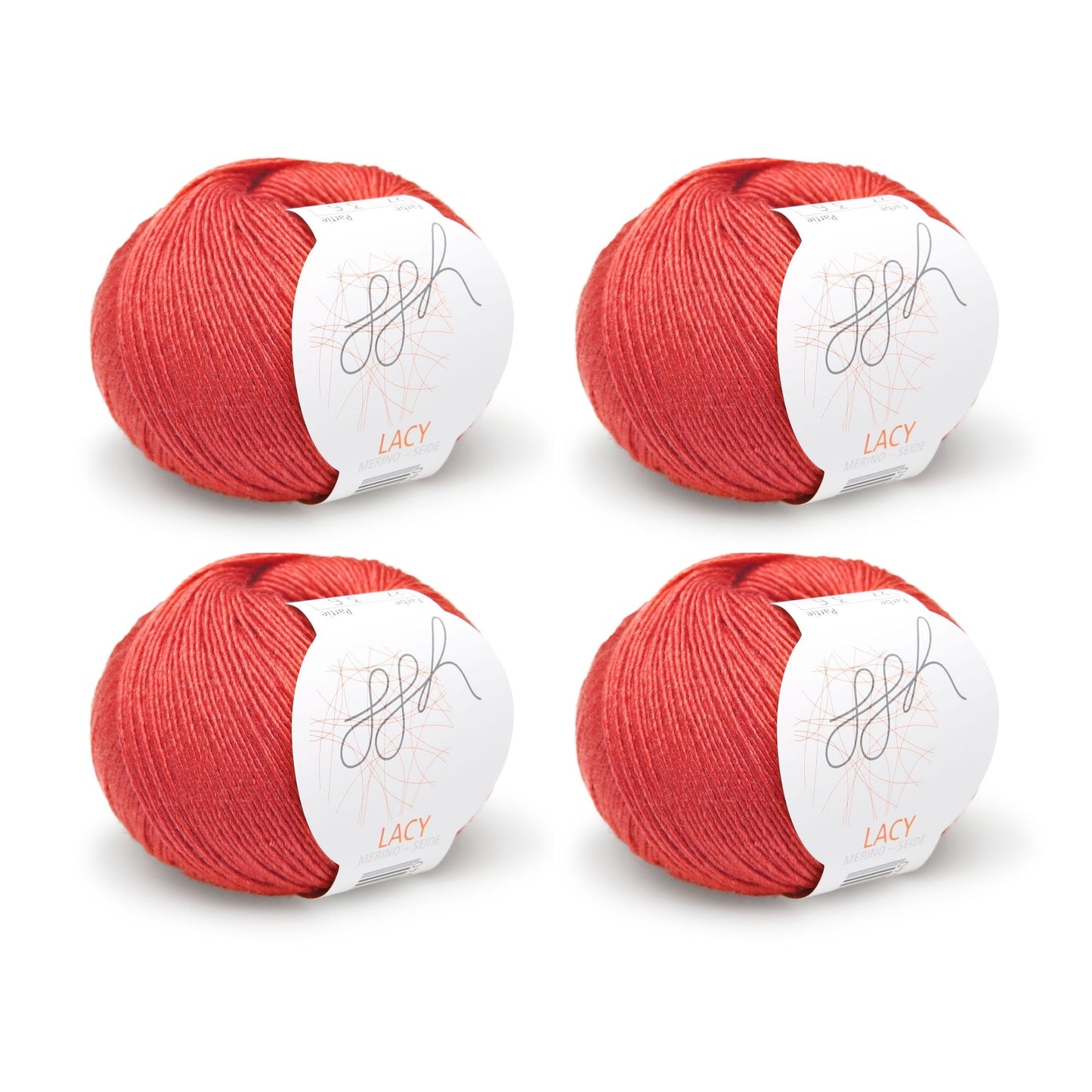ggh Lacy | Set of 4 x 25g (total 100g) - 027 - Mars Red