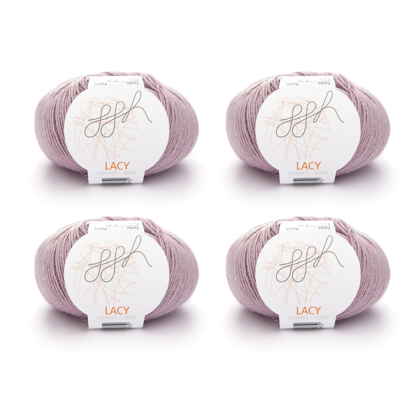 ggh Lacy | Set of 4 x 25g (total 100g) - 002 - Pink