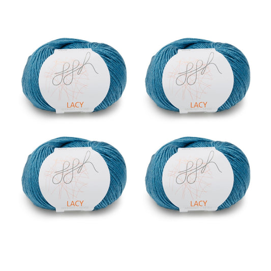 ggh Lacy | Set of 4 x 25g (total 100g) - 022 - Turquoise