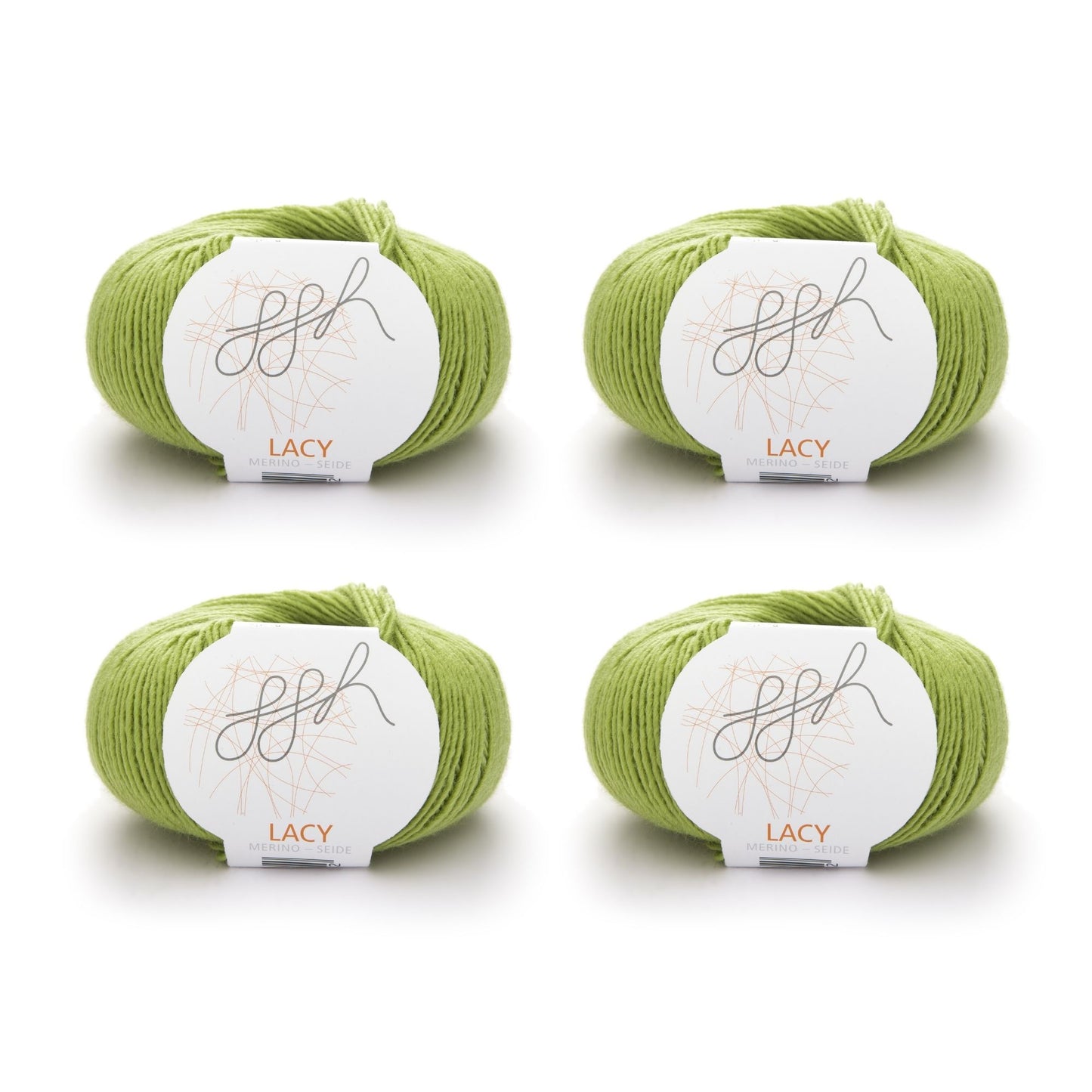 ggh Lacy | Set of 4 x 25g (total 100g) - 006 - Apple Green