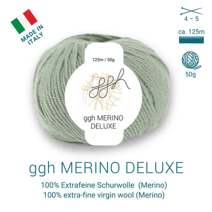 ggh Merino Deluxe - set 300g (6x50g) - 018 - vert roseau 