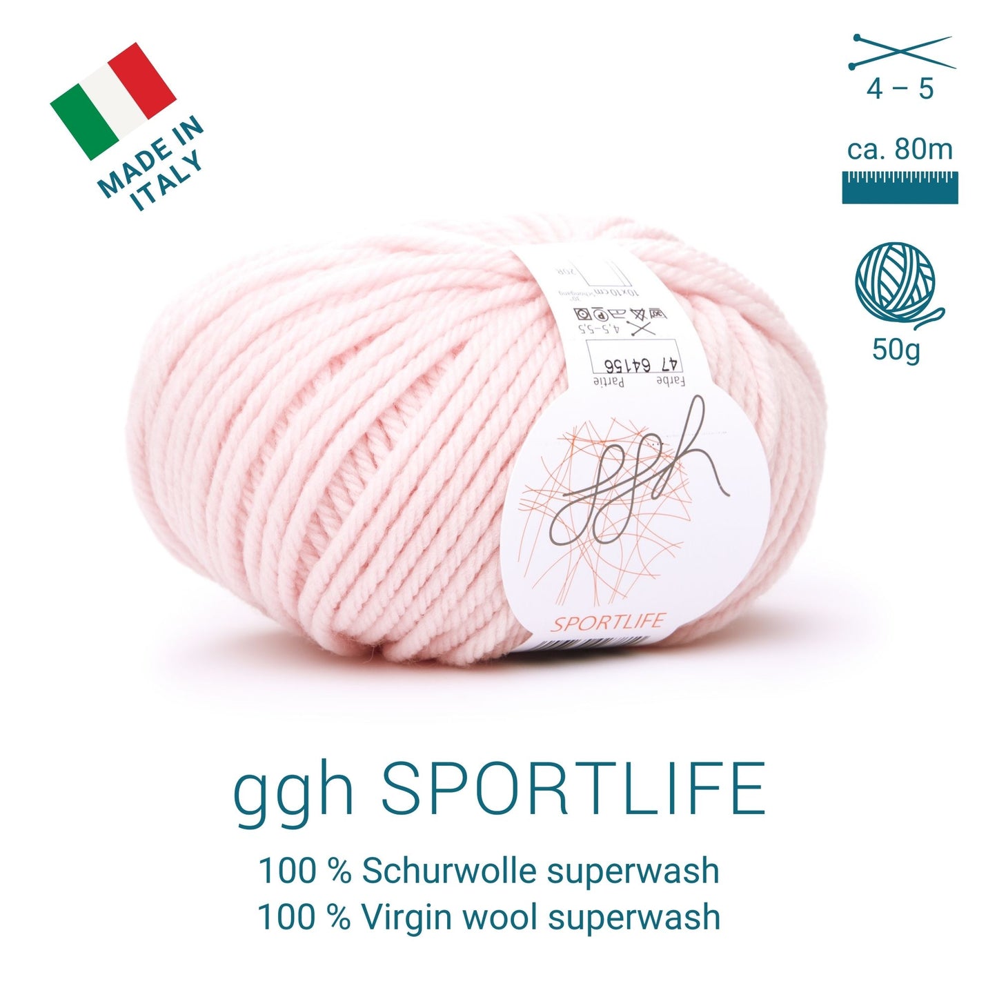 ggh Sportlife Box | Set of 300g (6x50g) | 047 – Rosé