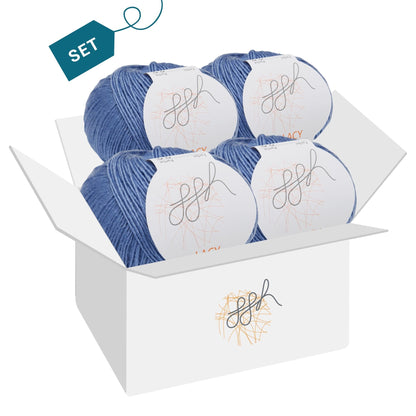 ggh Lacy | Set of 4 x 25g (total 100g) - 021 - Blue