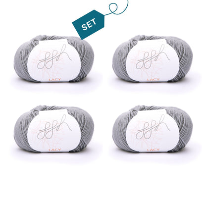 ggh Lacy | Set of 4 x 25g (total 100g) - 020 - Grey