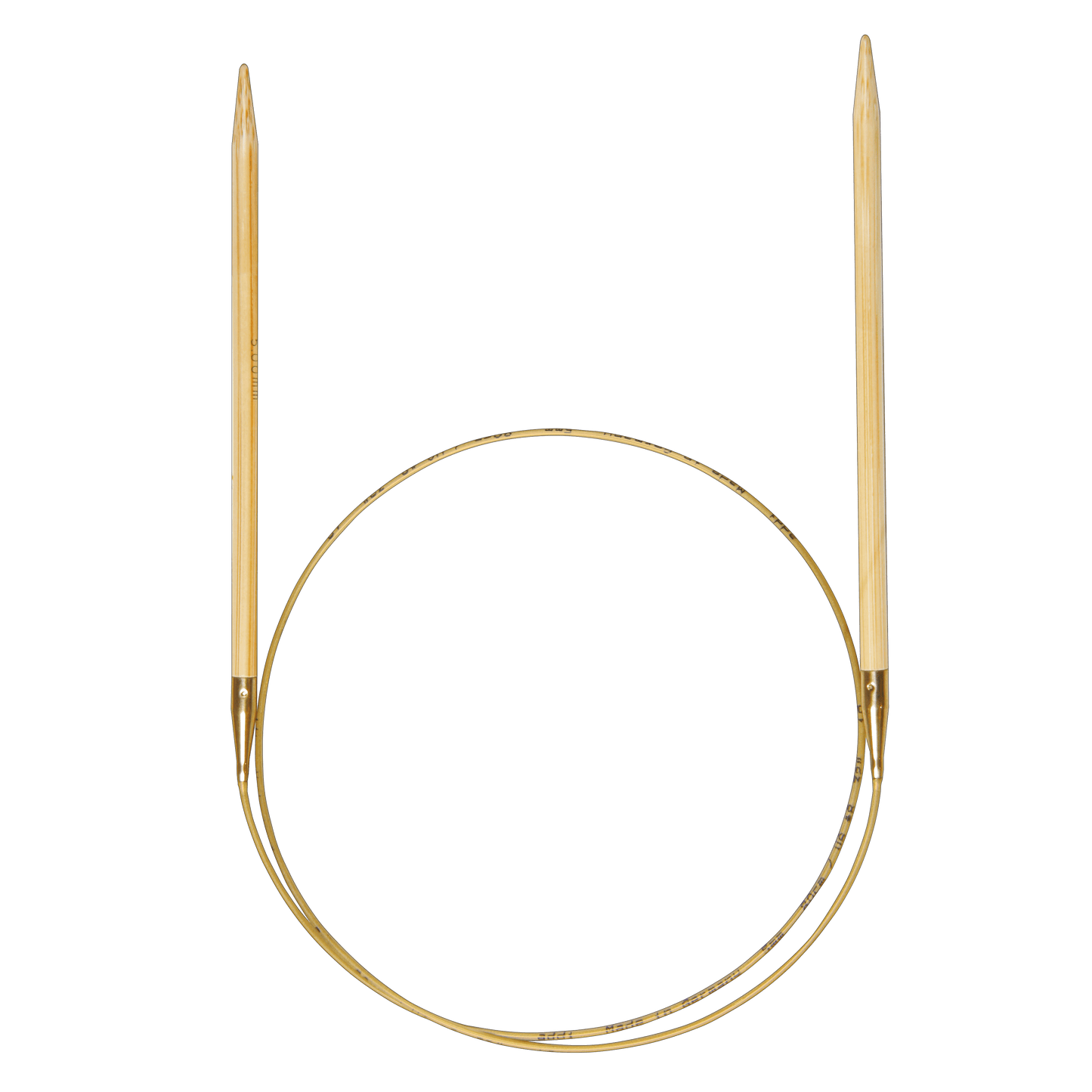 Aiguille à tricoter circulaire en bambou