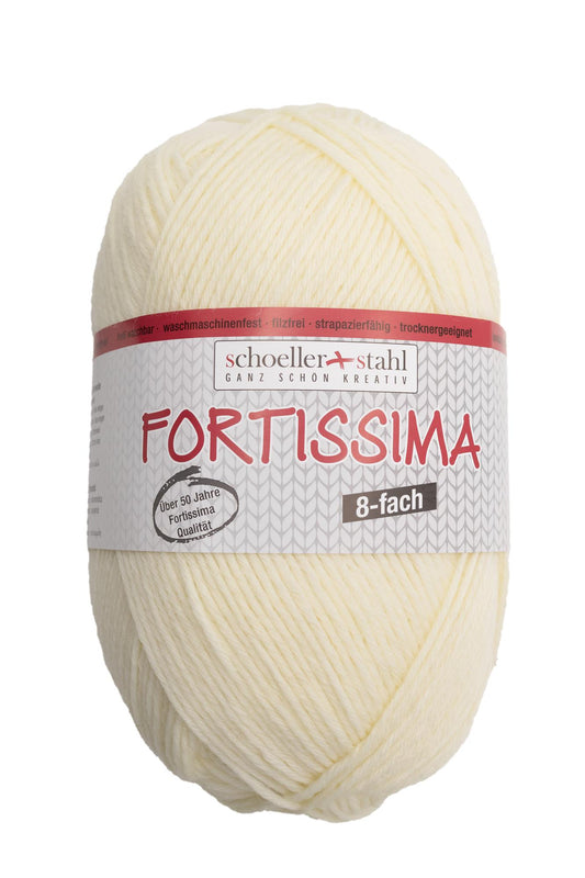 Fortissima 8-fach Sockenwolle 150g | Farbe 8048 - NATUR
