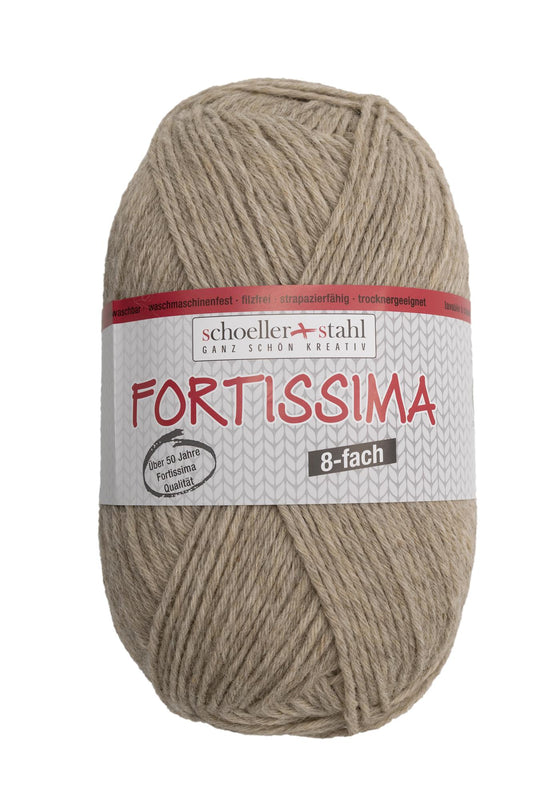 Fortissima 8-fach Sockenwolle 150g | Farbe 8074 - HOLZ-MELIERT