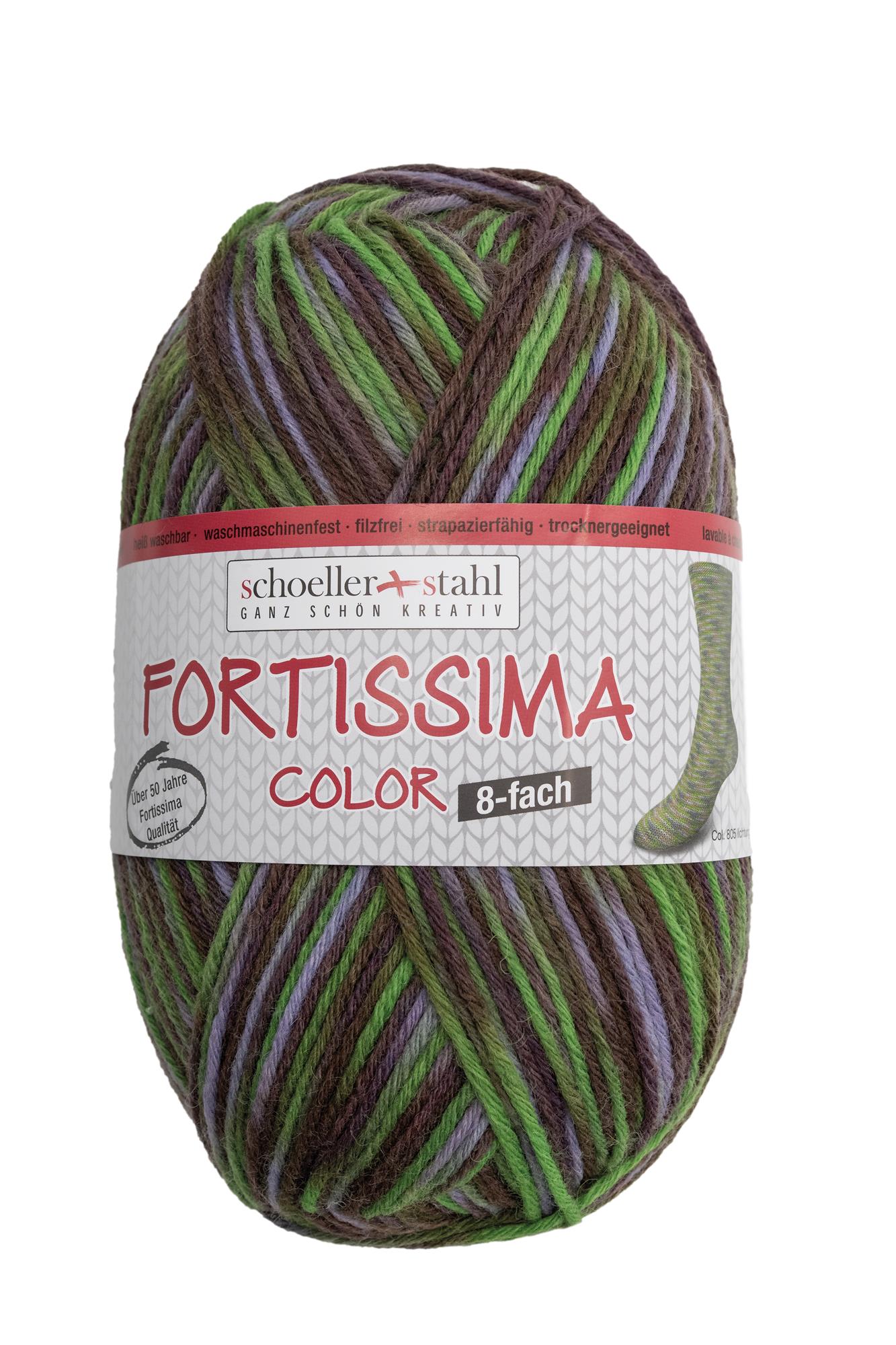 Fortissima 8-fach bunte Sockenwolle 150g | Farbe 805 - LICHTUNG