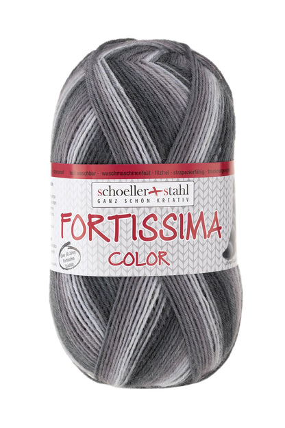 Fortissima bunte 4-fach Sockenwolle | Farbe 2434 - SAPPORO