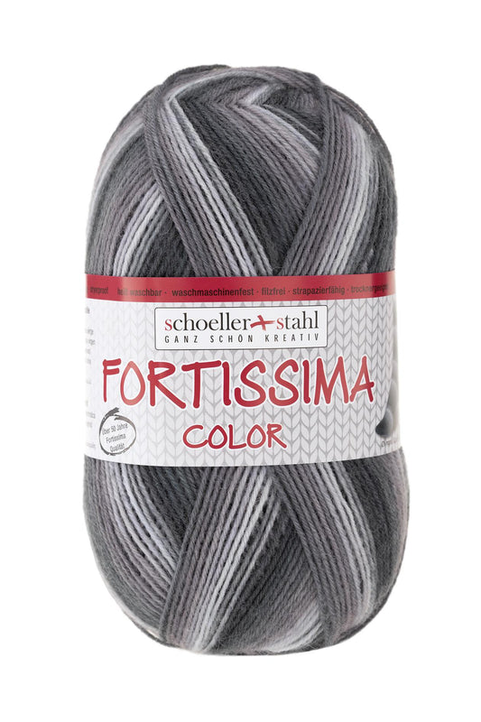 Fortissima bunte 4-fach Sockenwolle | Farbe 2434 - SAPPORO