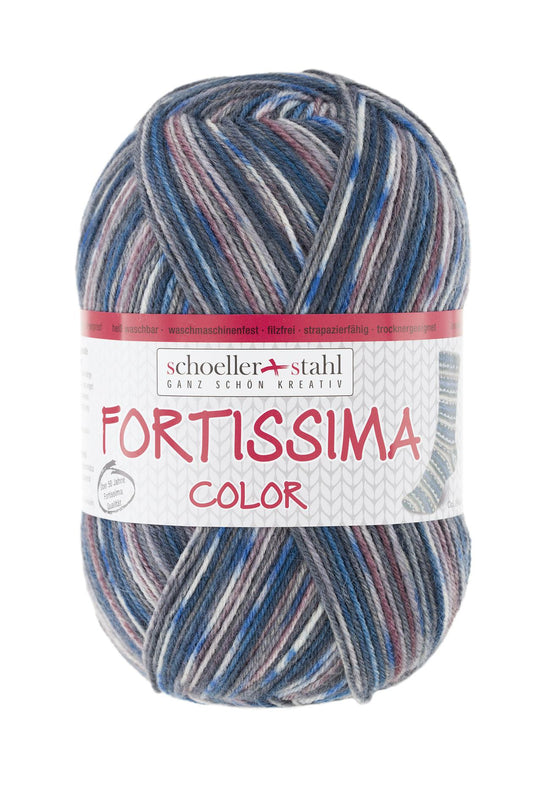 Fortissima bunte 4-fach Sockenwolle | Farbe 2484 - FARMER