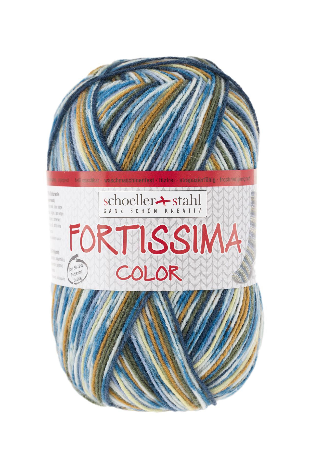 Fortissima bunte 4-fach Sockenwolle | Farbe 2491 - COUNTRY