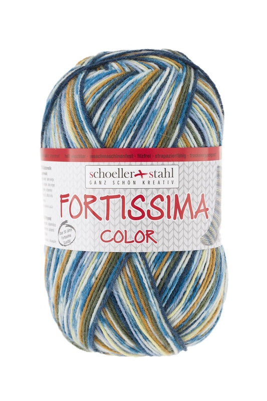 Fortissima bunte 4-fach Sockenwolle | Farbe 2491 - COUNTRY