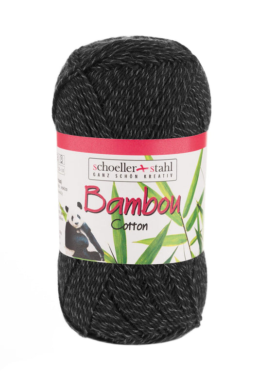 BAMBOU COTTON 100G | Farbe 02 - SCHWARZ