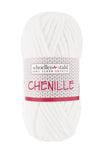 CHENILLE Wolle | 100g | Farbe 01 - Weiss