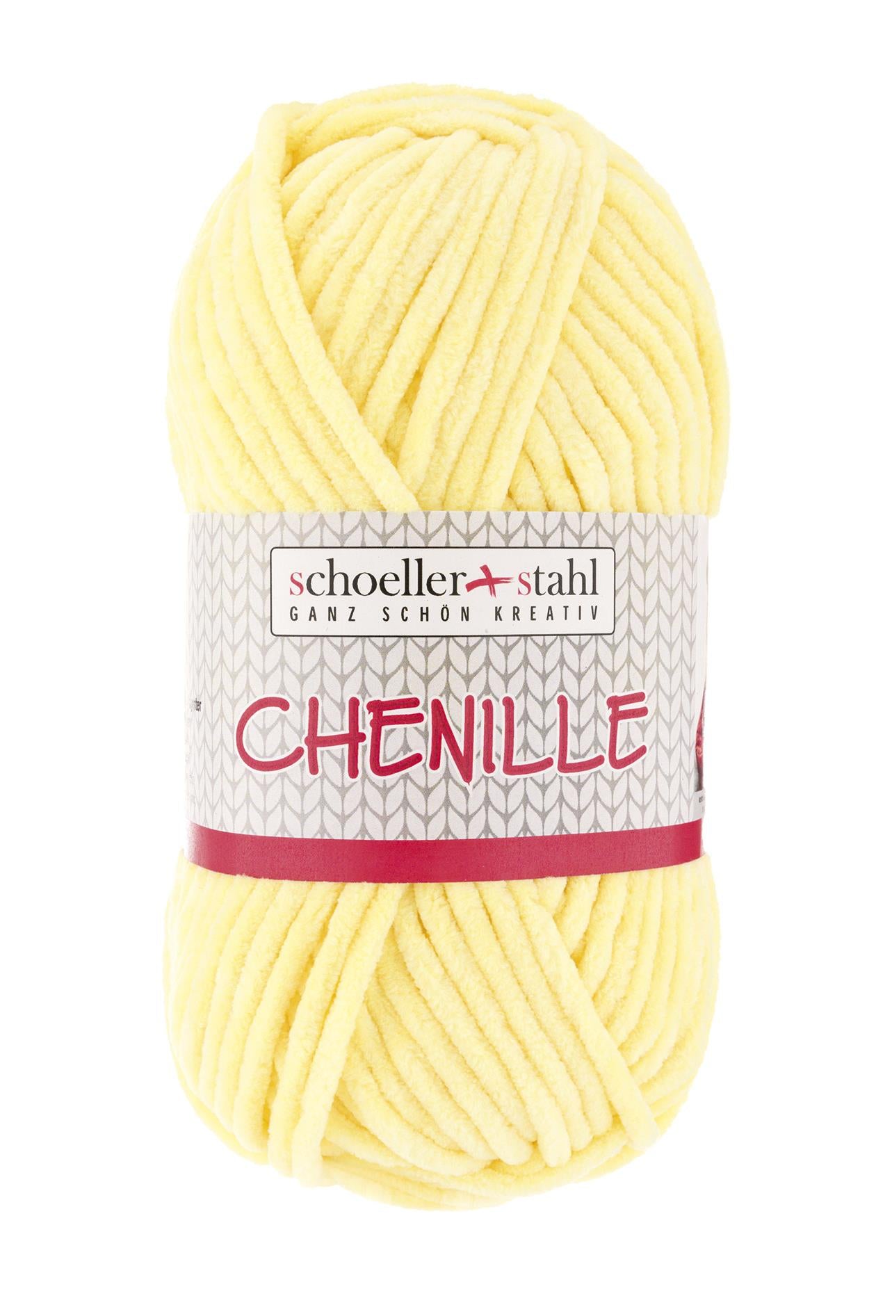 Laine CHENILLE | 100g | Couleur 03 - Citron