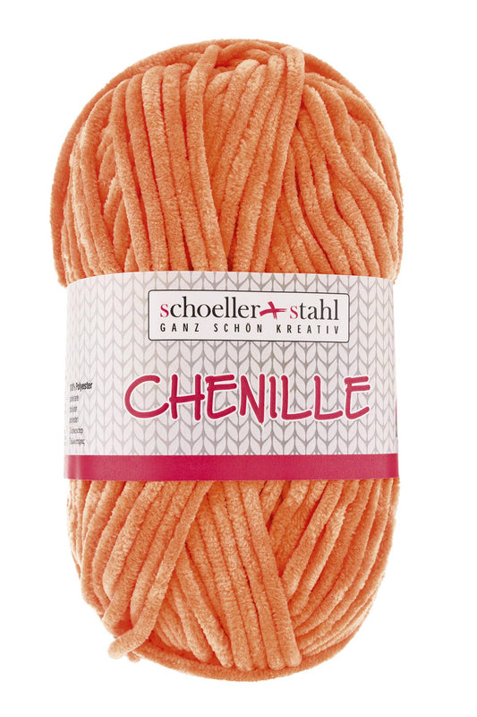 CHENILLE Wolle | 100g | Farbe 04 - Orange