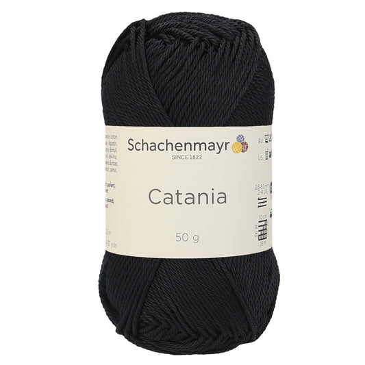 Catania | Baumwolle | 125m/50g | Farbe 110 - Schwarz