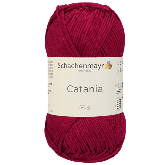 Catania | Baumwolle | 125m/50g | Farbe 192 - Weinrot