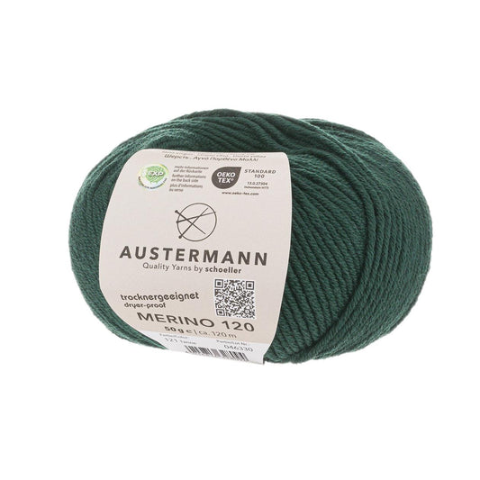 Austermann Merino 120 | Merinowolle 120m/50g | Farbe 121 - tanne