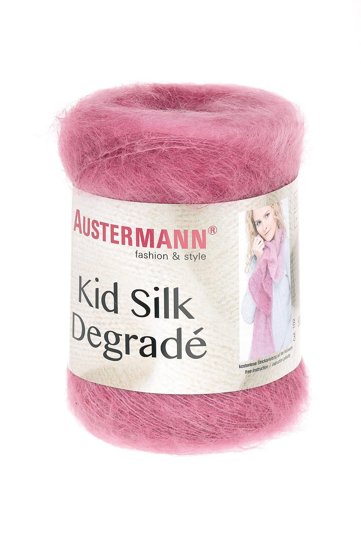 Kid Soie Dégradée | 425M - 50G | 102 - Rose