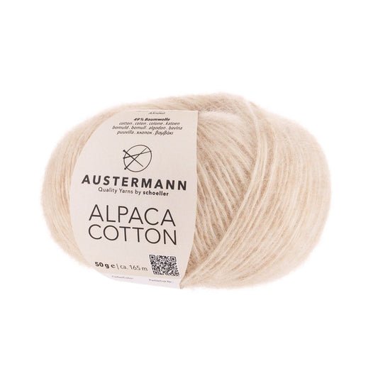 Alpaca Cotton | 165 M - 50 G | 01 - Creme - Strickwolle - Handarbeiten - 1