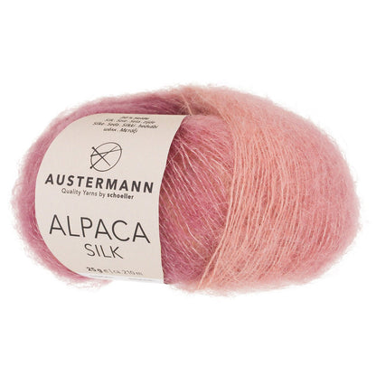Alpaka Silk | 210 M - 25 G | 02 - Rosenquarz - Strickwolle - Handarbeiten - 1