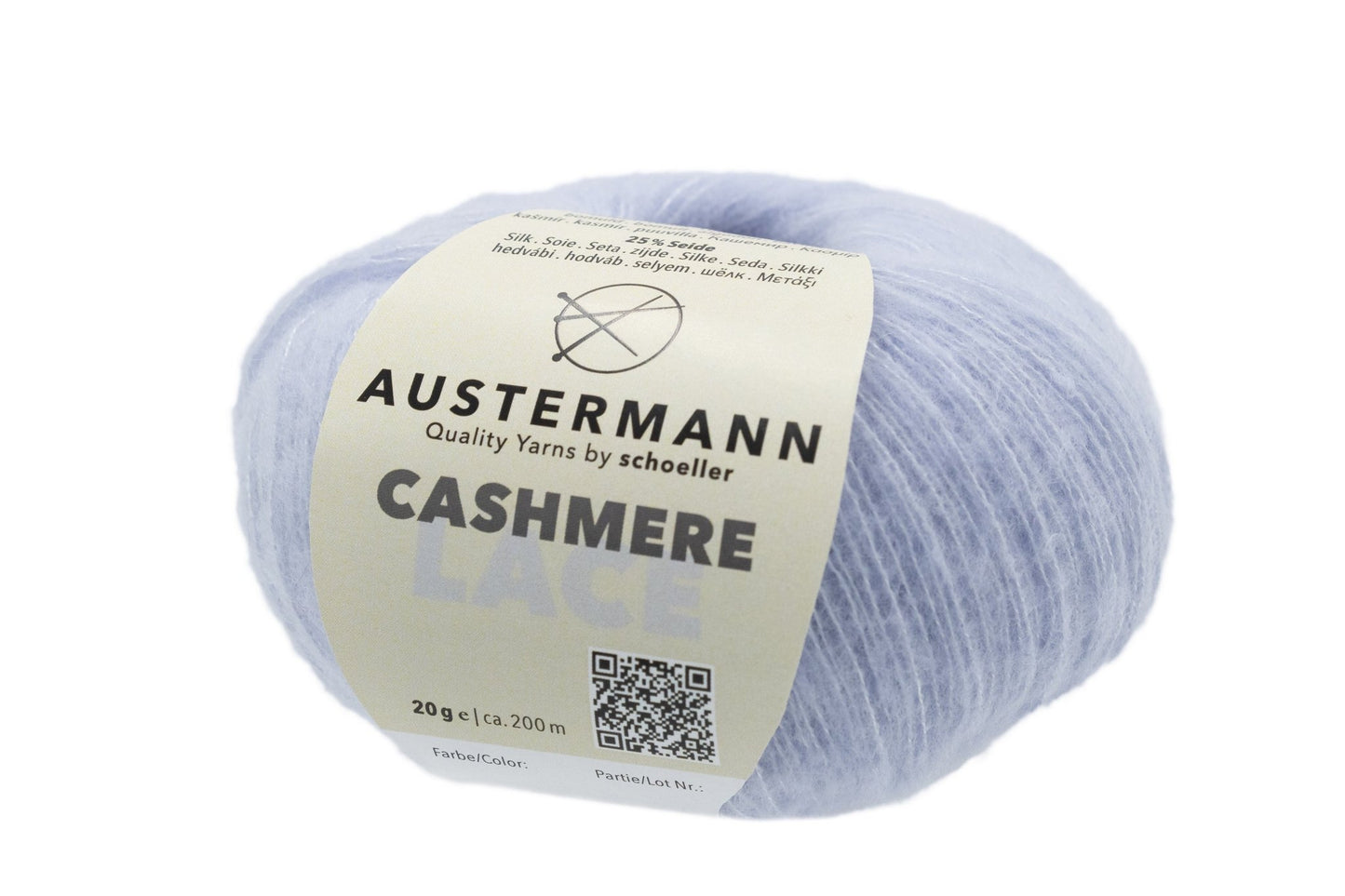 Cashmere Lace Garn | 200m/20g | Farbe: 11 - eis - cashmere - Handarbeiten - 1