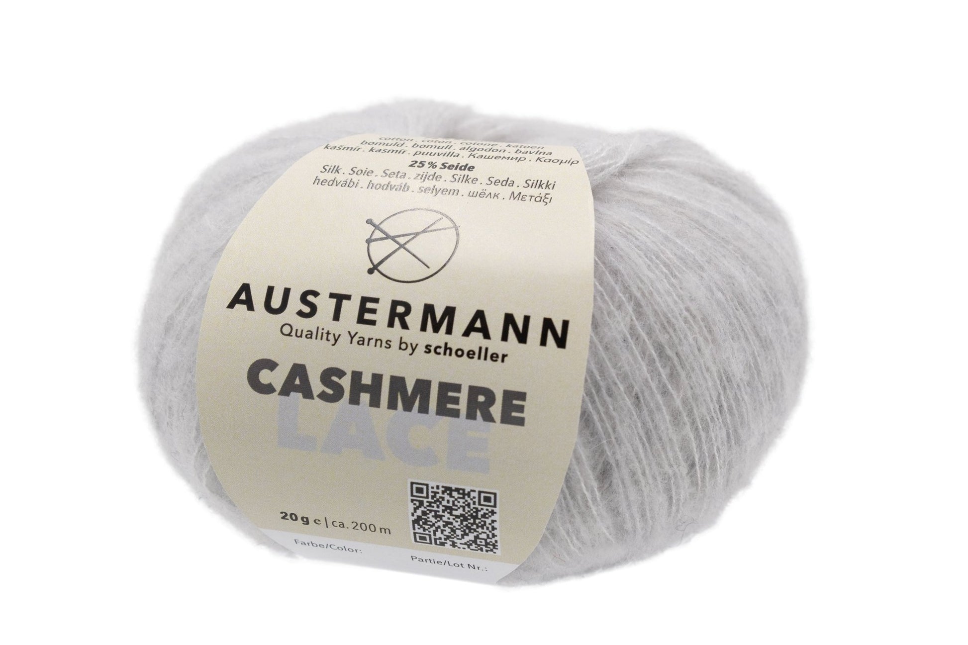 Cashmere Lace Garn | 200m/20g | Farbe: 2 - hanf - cashmere - Handarbeiten - 1