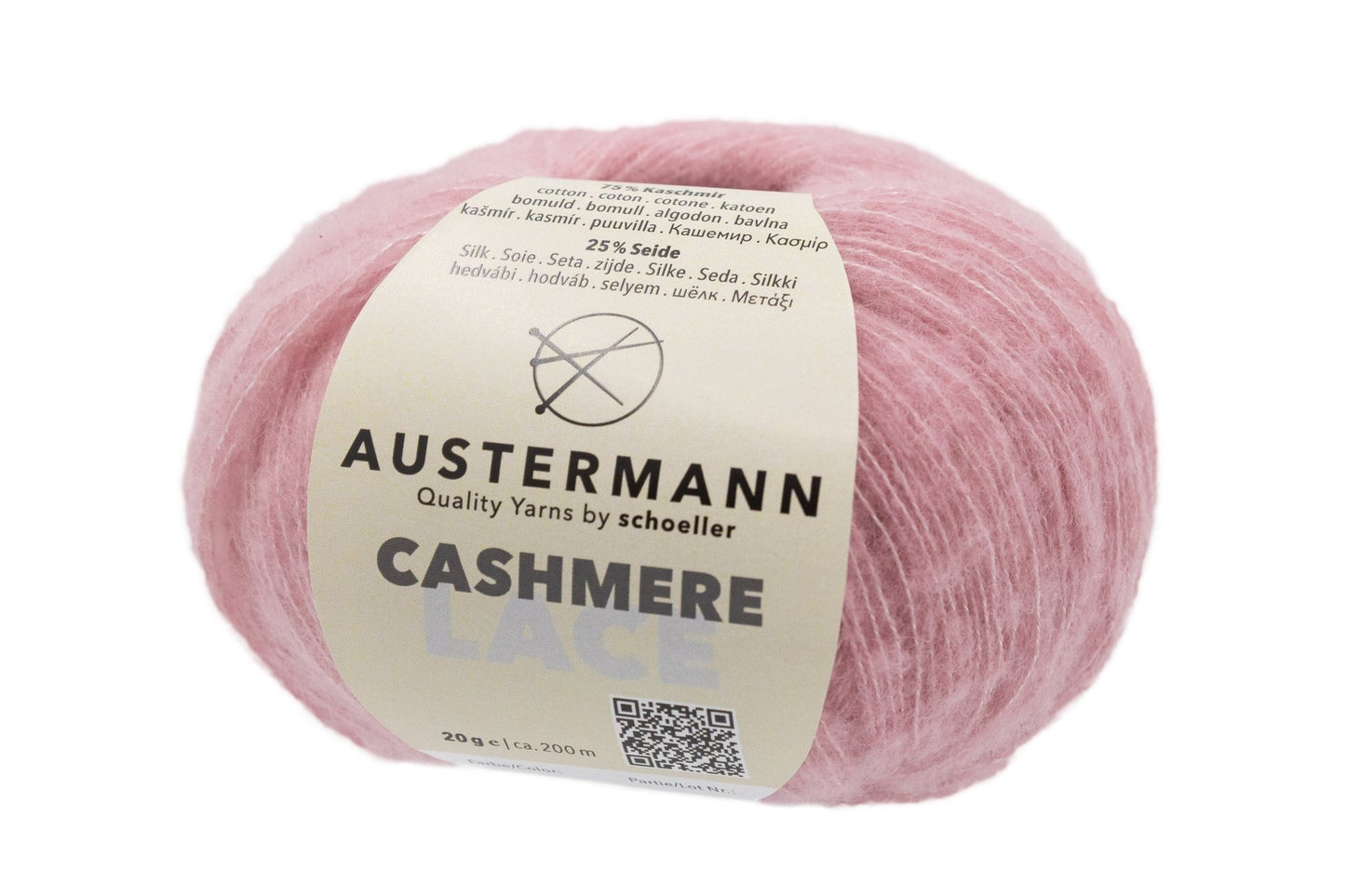 Cashmere Lace Garn | 200m/20g | Farbe: 4 - rose - cashmere - Handarbeiten - 1