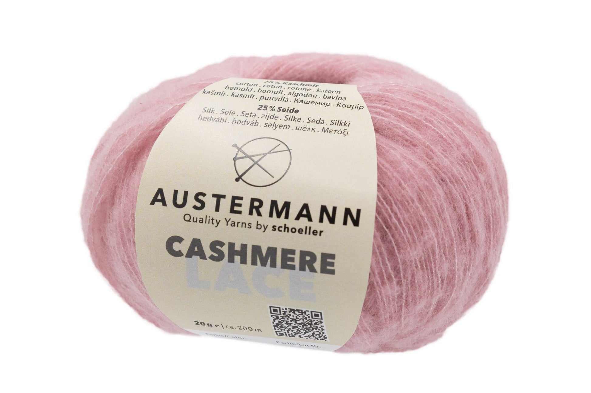 Cashmere Lace Garn | 200m/20g | Farbe: 4 - rose - cashmere - Handarbeiten - 1