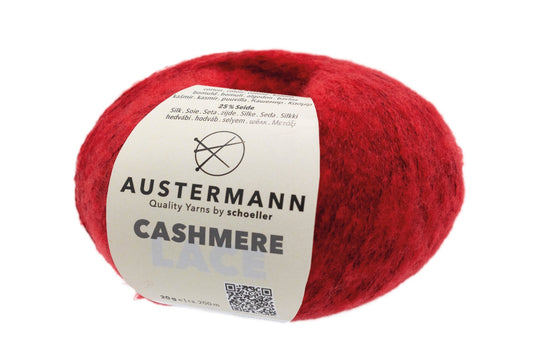 Cashmere Lace Garn | 200m/20g | Farbe: 5 - rot - cashmere - Handarbeiten - 1
