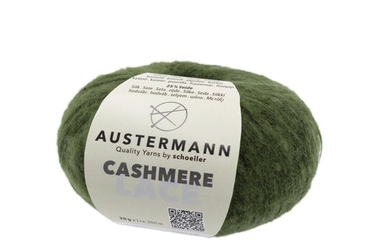 Cashmere Lace Garn | 200m/20g | Farbe: 9 - oliv - cashmere - Handarbeiten - 1