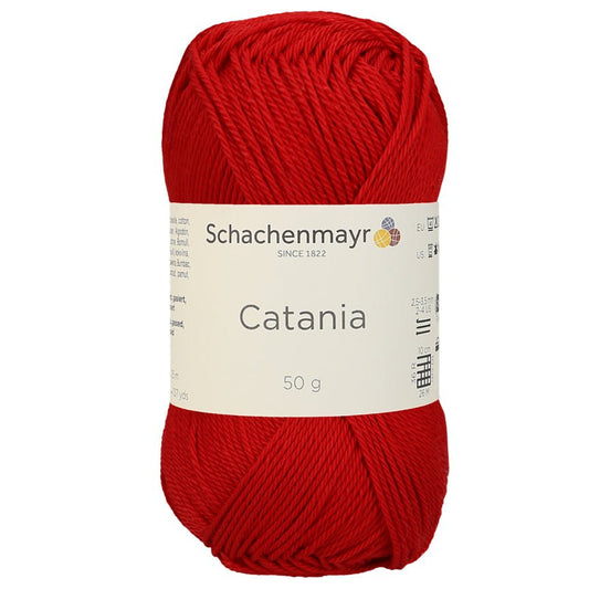 Catania | Baumwolle | 125m/50g | Farbe 115 - Signalrot - Handarbeiten - 1