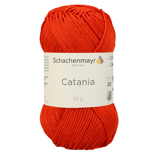 Catania | Baumwolle | 125m/50g | Farbe 390 - Tomate - Handarbeiten - 1