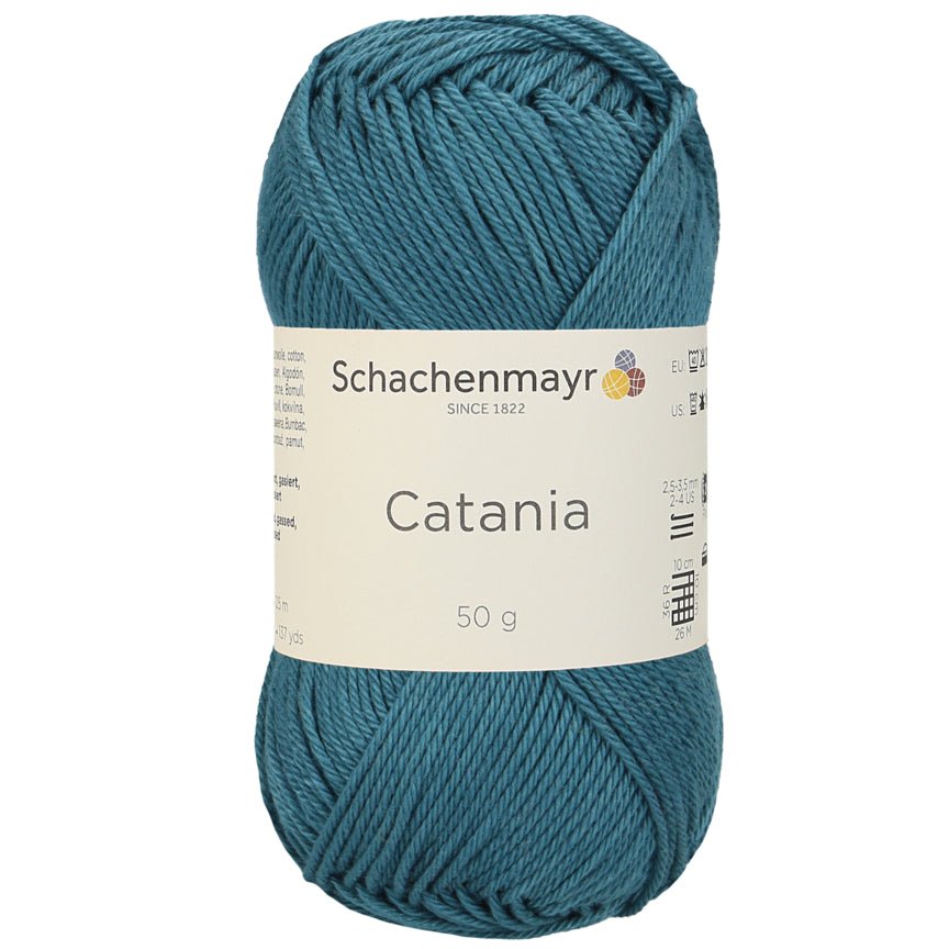 Catania | Baumwolle | 125m/50g | Farbe 391 - Petrol - Handarbeiten - 1