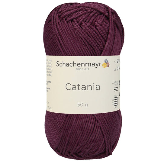 Catania | Baumwolle | 125m/50g | Farbe 394 - Burgund - Handarbeiten - 1